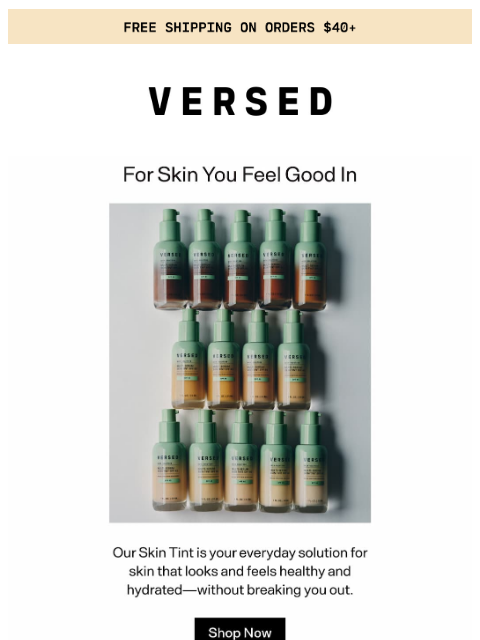 versedskin newsletter: Over 100 5-star Reviews