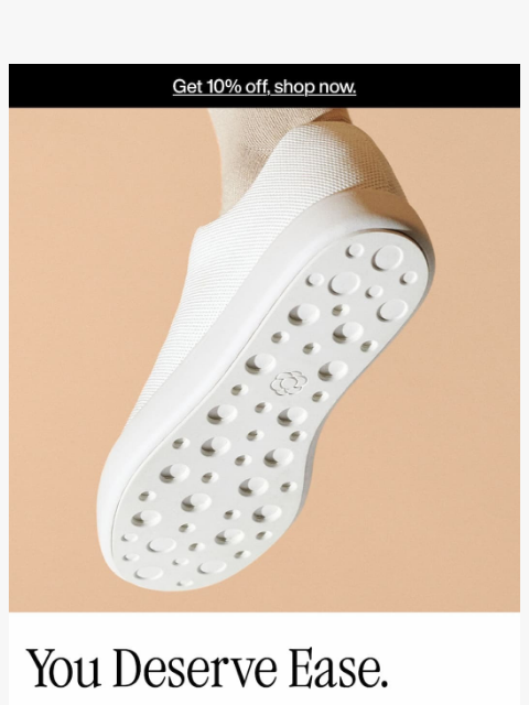 atoms newsletter: You deserve ease (here's 10% off to prove it)