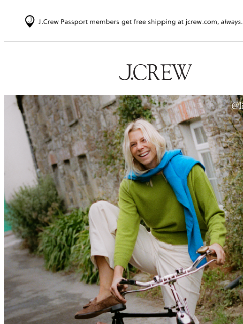 jcrew newsletter: How to wear & pair colorful cashmere