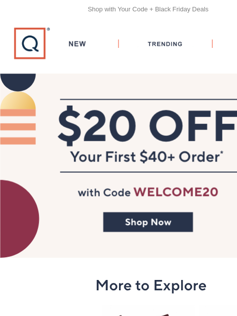 qvcemail newsletter: $20 Off Is Still Waiting for You