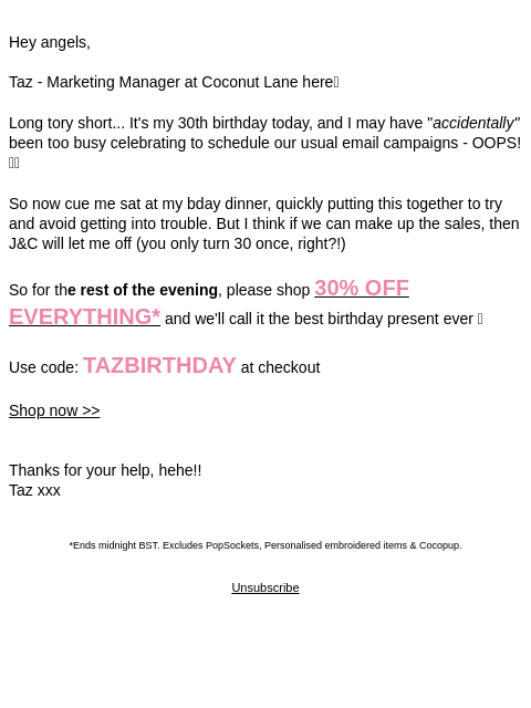 coconut-lane newsletter: Guys, I've made a mistake - plz help!! 🫠 🙏🏻