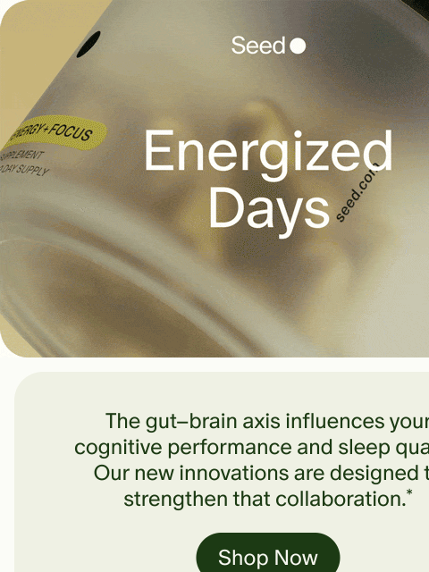 seed newsletter: The secret to better energy + sleep?