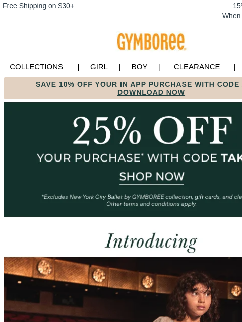 gymboree newsletter: 25% Off with Code & Extra 10% When You Shop in the...