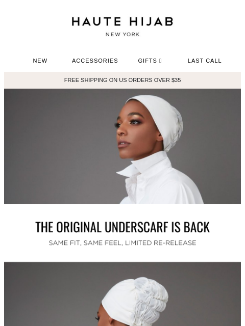 hautehijab newsletter: The OG Underscarf is back π