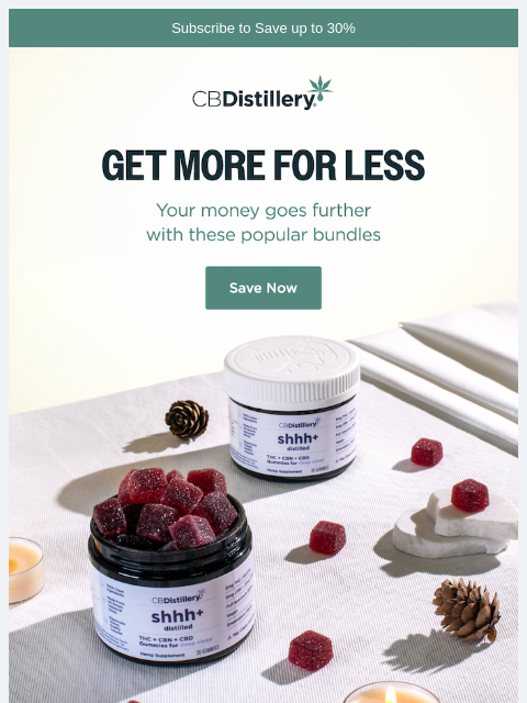 thecbdistillery newsletter: Save more with bundles!