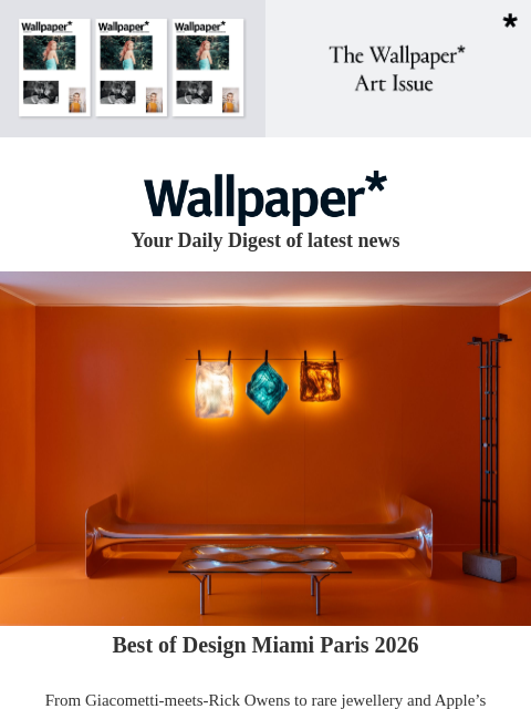 futureplc newsletter: Design Miami Paris highlights
