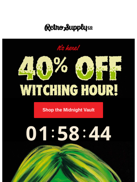 retrosupply newsletter: The Witching Hour is Here! 🔮