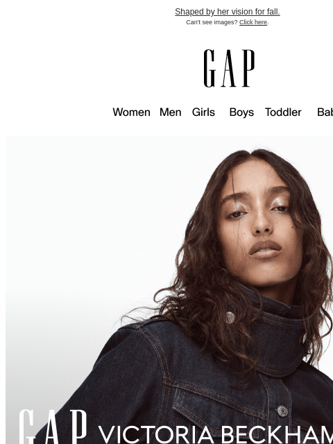 gap newsletter: Gap × Victoria Beckham. Chapter 2.