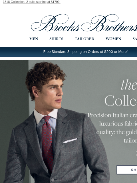brooksbrothers newsletter: The gold standard of suiting