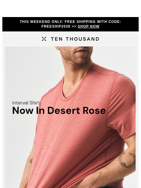 tenthousand newsletter: NEW: Interval Shirt In Desert Rose