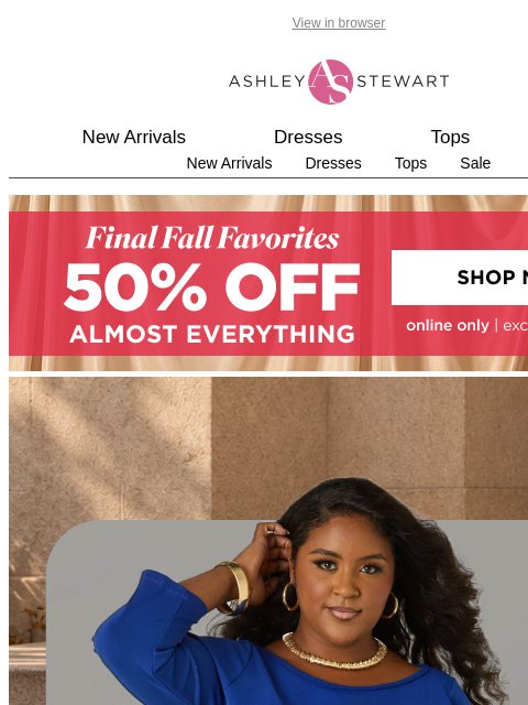 ashleystewart newsletter: New dresses are in 👗 See what just landed 🙌
