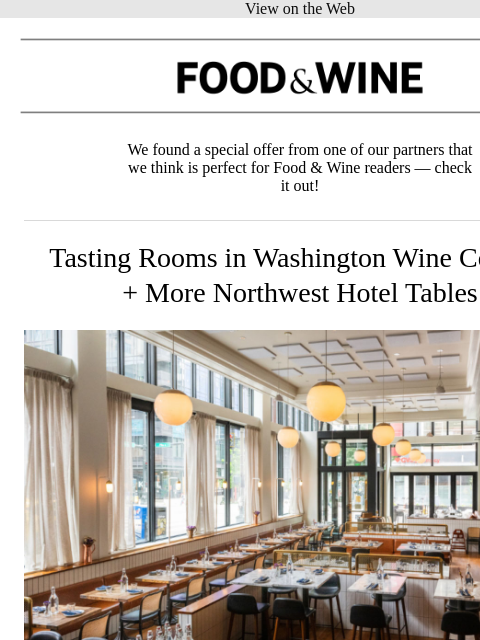 meredith newsletter: Tasting Rooms in Washington Wine Country + More No...
