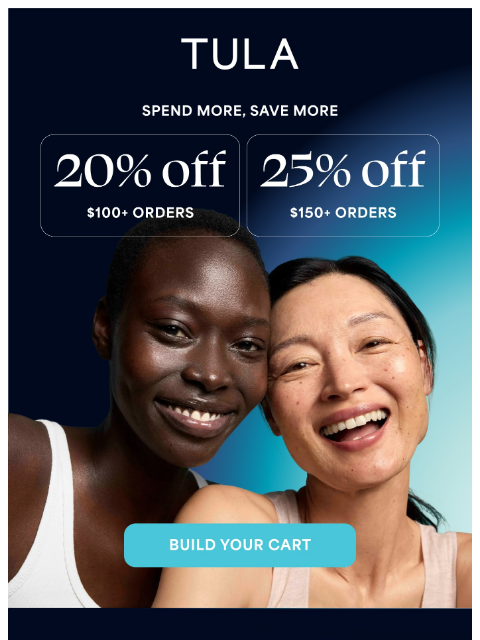 tula newsletter: Don't forget - up to 25% off
