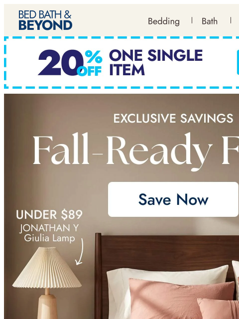 bedbathandbeyond newsletter: More ways to save this fall 🍂