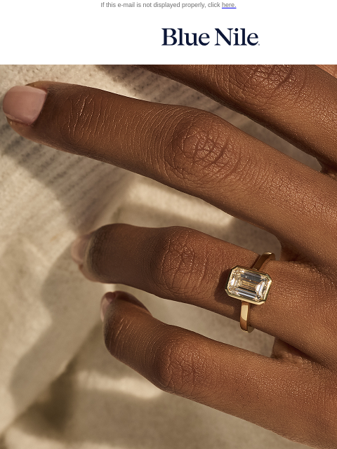 bluenile newsletter: Rings That Shine, Up To 30% Off*