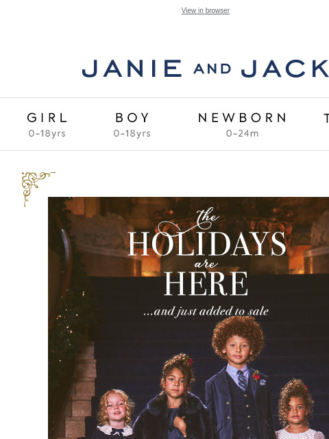 Navy favorites make their grand entrance. View in browser Stores Janie and Jack Girl Boy Newborn Tween Janie and Jack Girl Boy Newborn Tween Girl Boy Newborn Girl Newborn Boy Accessories Sale Gift