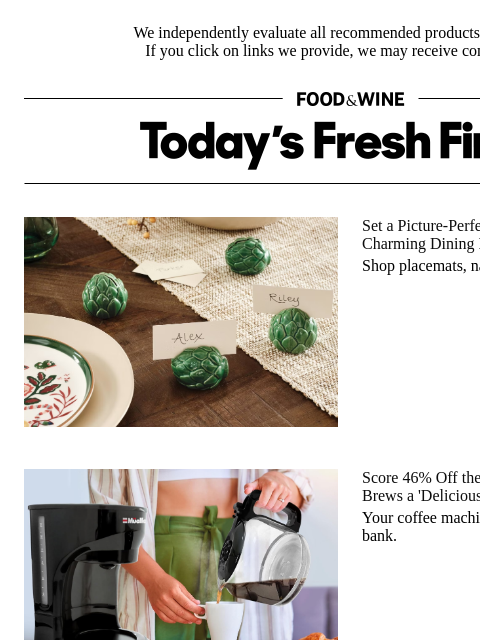 foodandwine newsletter: Simplify Your Morning Routine with This 46%-Off Dr...