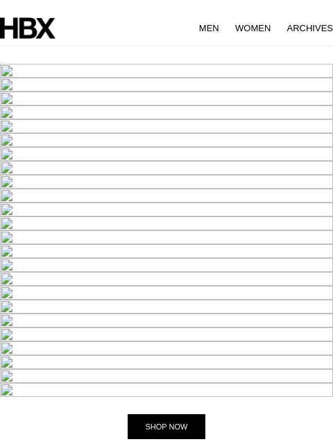 hbx newsletter: HBX Archives Preview: 24 Oct/9AM EST/9PM HKT Relea...