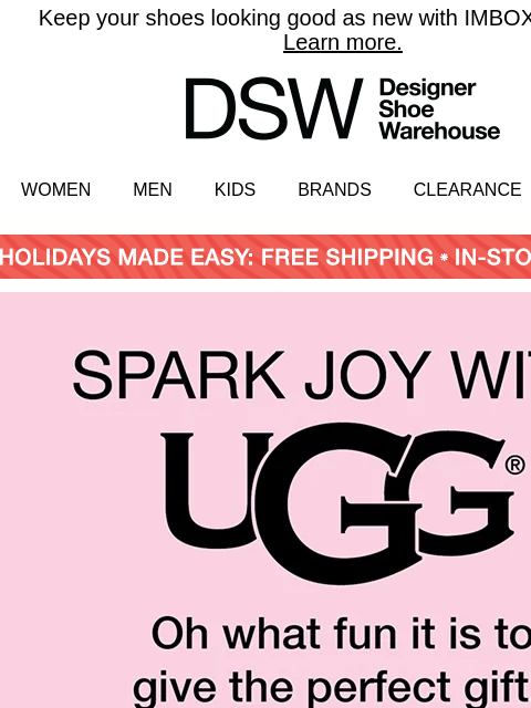 dsw newsletter: Give (and get) UGG ๐