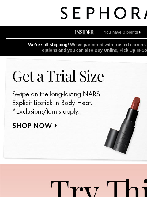 sephora newsletter: Did someone say makeup upgrade?