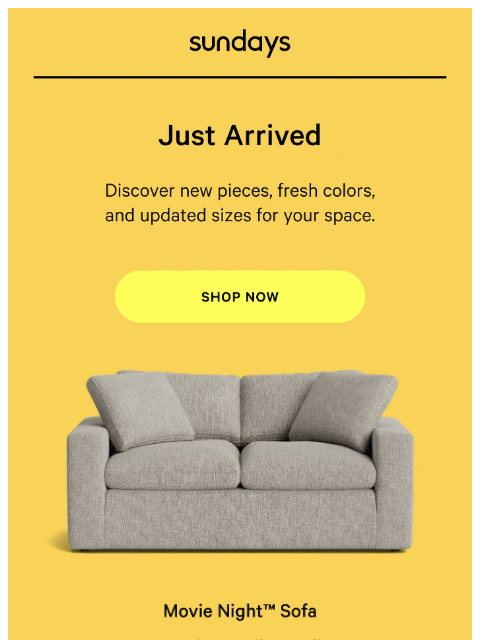 sundays-company newsletter: Meet what’s new