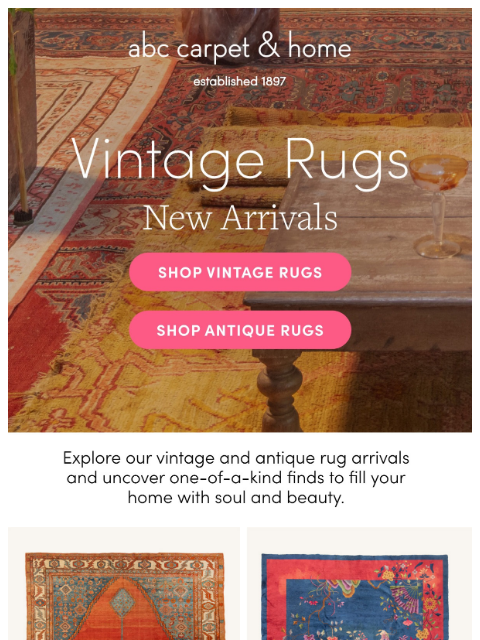 abchome newsletter: Thanks, it's VINTAGE