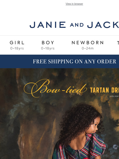 janieandjack newsletter: Limited time: free shipping + up to 40% off