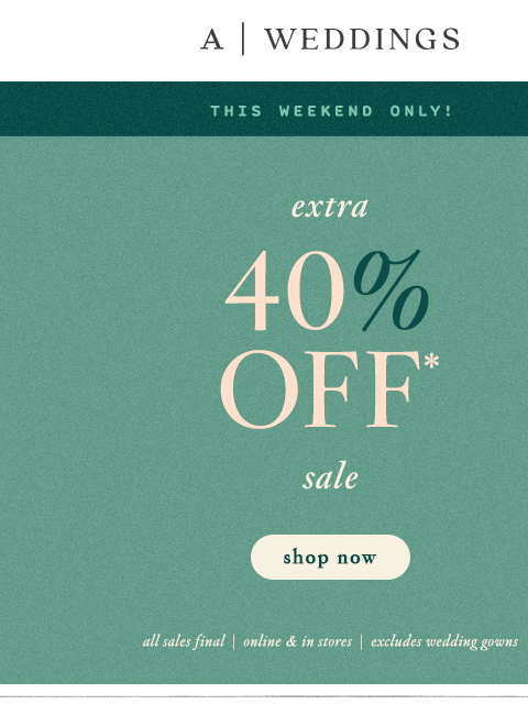 anthropologie newsletter: Extra 40% OFF SALE is HERE! π€