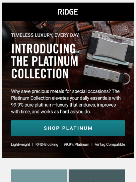 ridge newsletter: Platinum has arrived