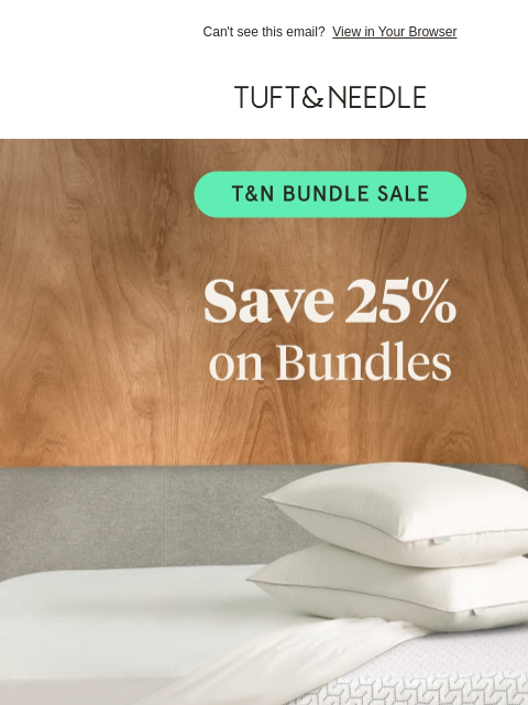 tuftandneedle newsletter: Shop & save with our Basics Bundle