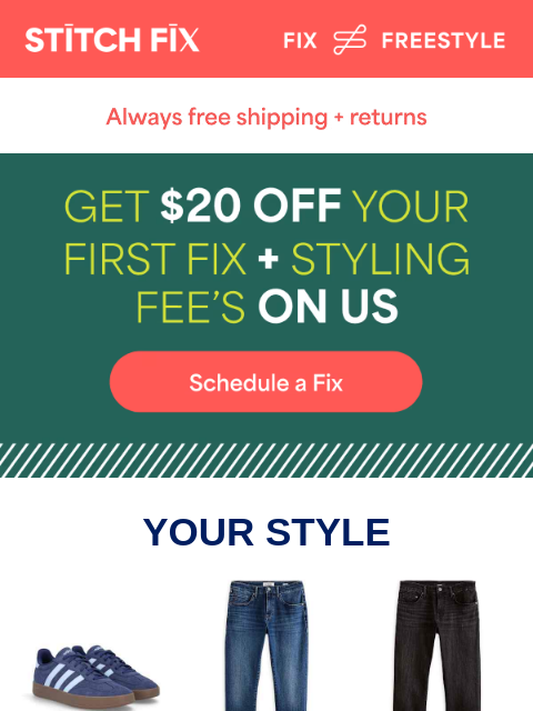 stitchfix newsletter: Style your way—EASY