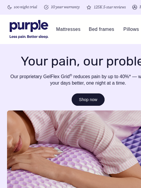 purple newsletter: Waking up in pain isn’t normal