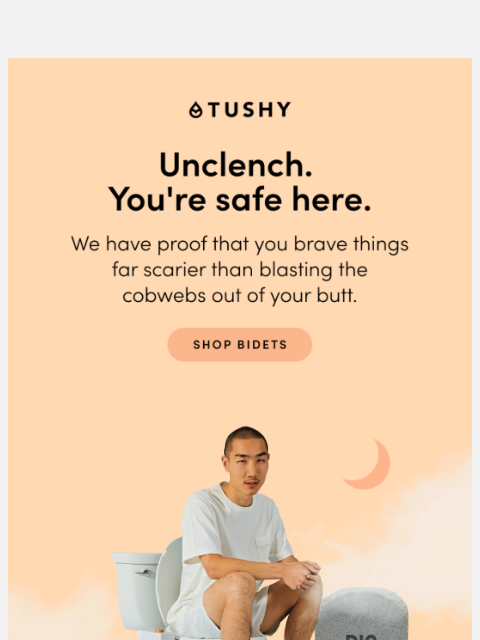 hellotushy newsletter: 5 things scarier than washing your butt