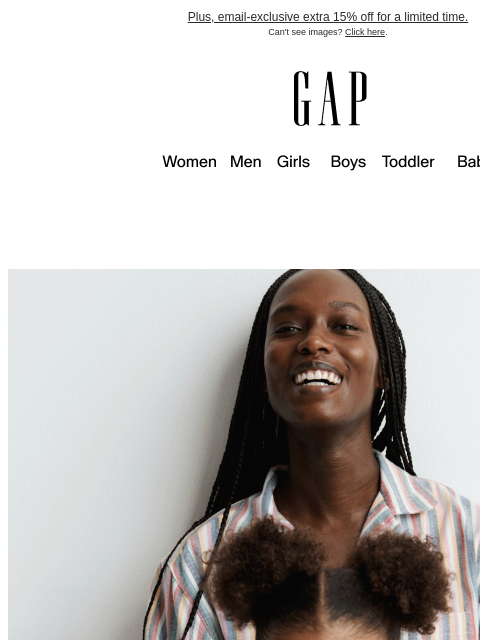 gap newsletter: Be the first to get *50% off* our top gifts