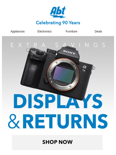 abt newsletter: Save on Open Box & Floor Models + New Arrivals