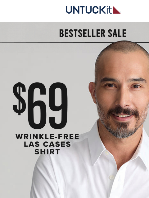 untuckit newsletter: Our No. 1 White Shirt Now $69