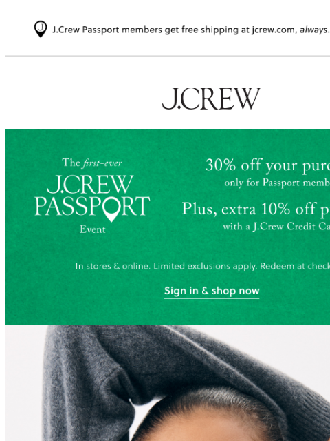jcrew newsletter: New sweaters, new outfits