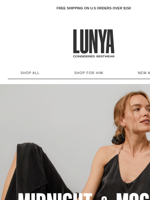 lunya newsletter: MIDNIGHT AND MOCHA