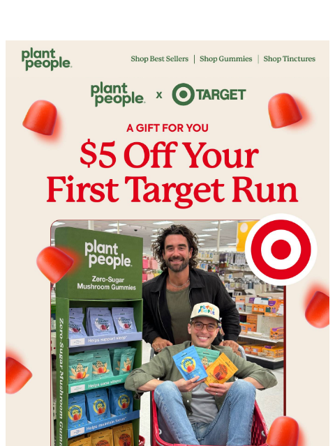 plantpeople newsletter: Target run? Save $5 (or $500) 😉
