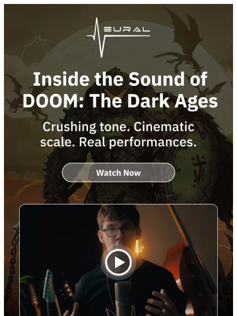 neuraldsp newsletter: Inside the Sound of DOOM: The Dark Ages