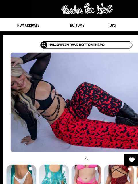 freedomravewear newsletter: NEW BOTTOM DEALS