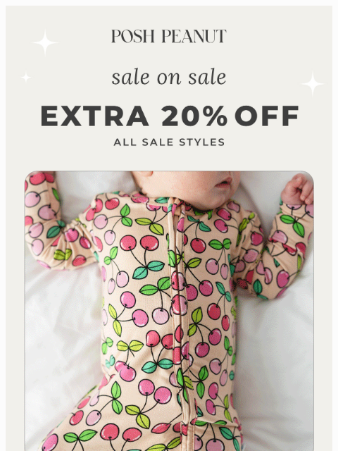 poshpeanut newsletter: 🥳 For You: Extra 20% OFF Sale Styles!