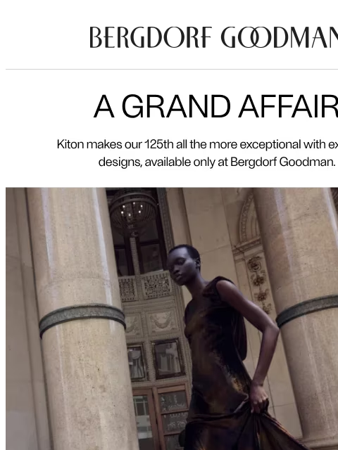 bergdorfgoodman newsletter: 125 Years of BG: KITON
