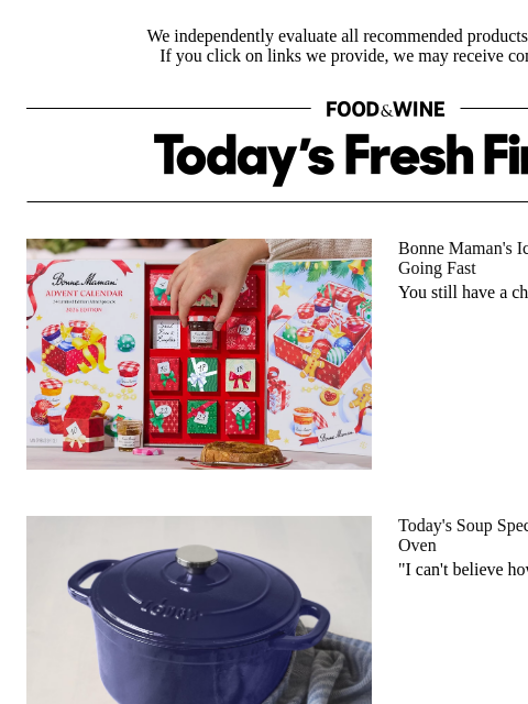 foodandwine newsletter: Today's Soup Special: A 50%-Off Lodge Dutch Oven