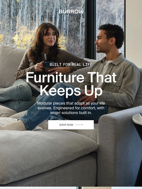 burrow newsletter: Furniture built for real life