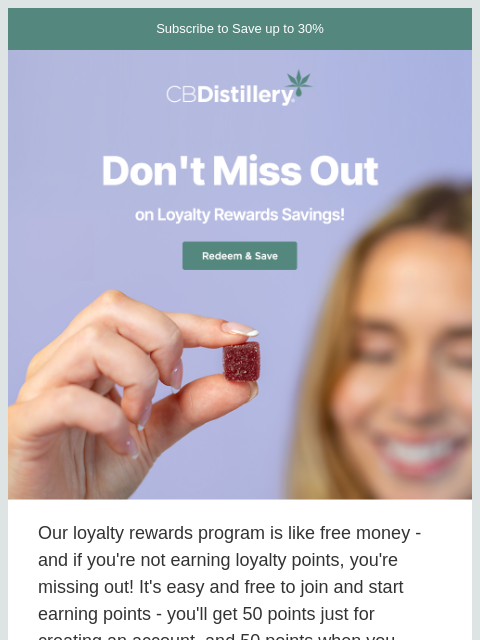 thecbdistillery newsletter: It's like free money