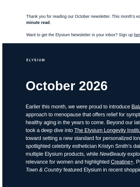 elysiumhealth newsletter: Forbes explores TELI’s rigorous approach to longev...