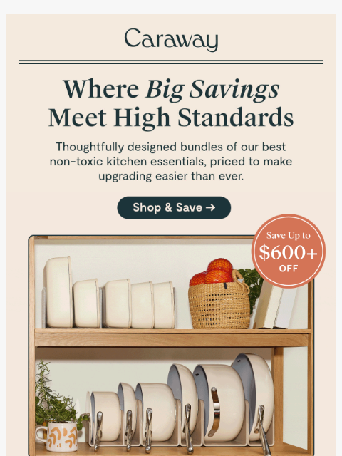 carawayhome newsletter: Big Savings, High Standards