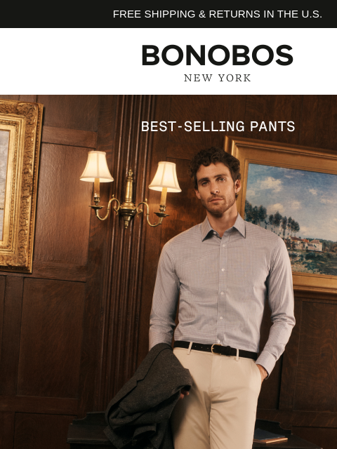 bonobos newsletter: See Fall’s Best-Selling Pants