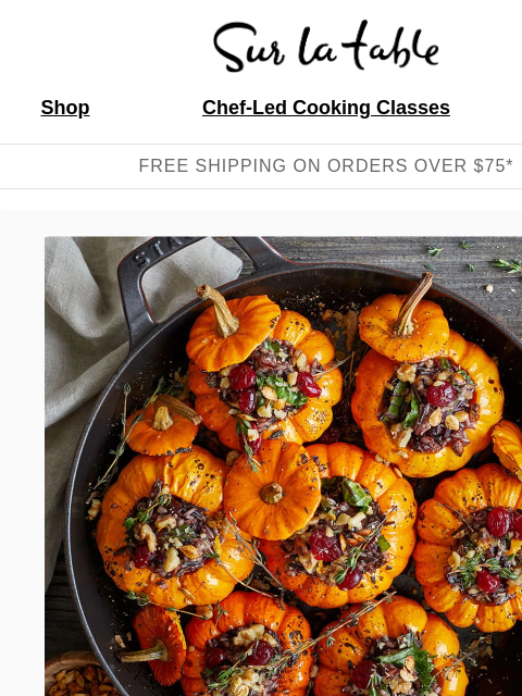 surlatable newsletter: Mini wild rice stuffed pumpkins for your fall tabl...